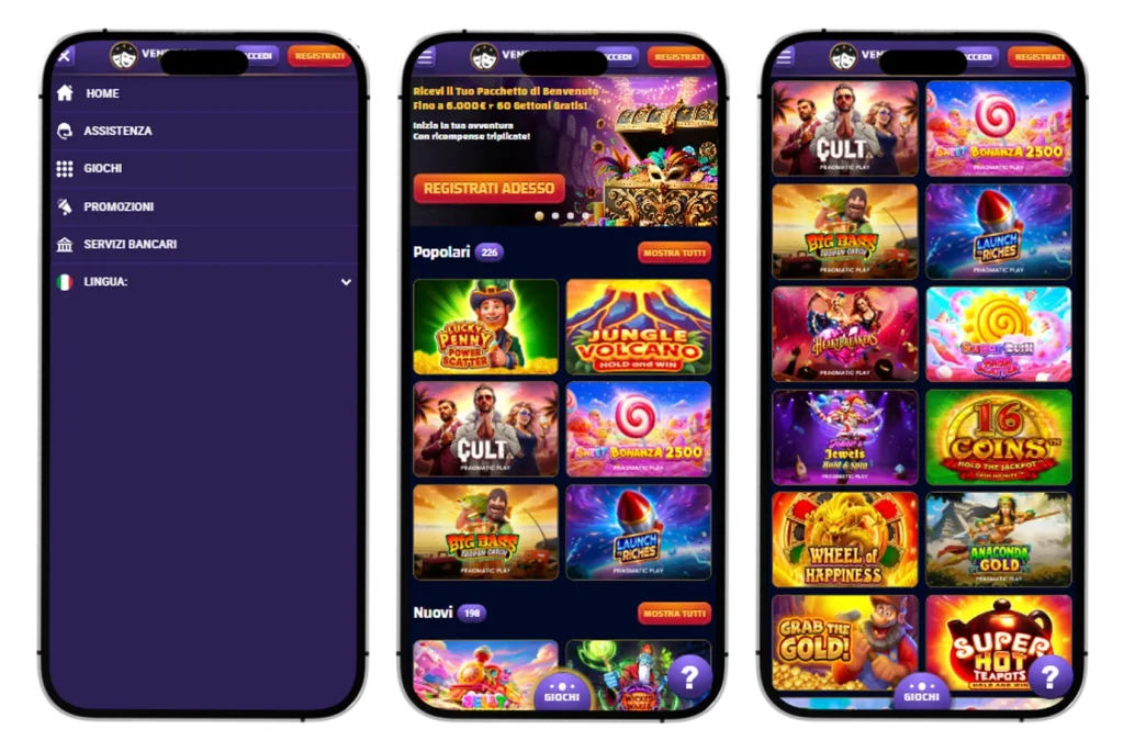 Venetian Moneta Casino app